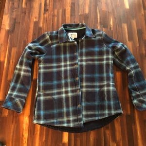 Costco Button Down Thick Shirt Jacket 